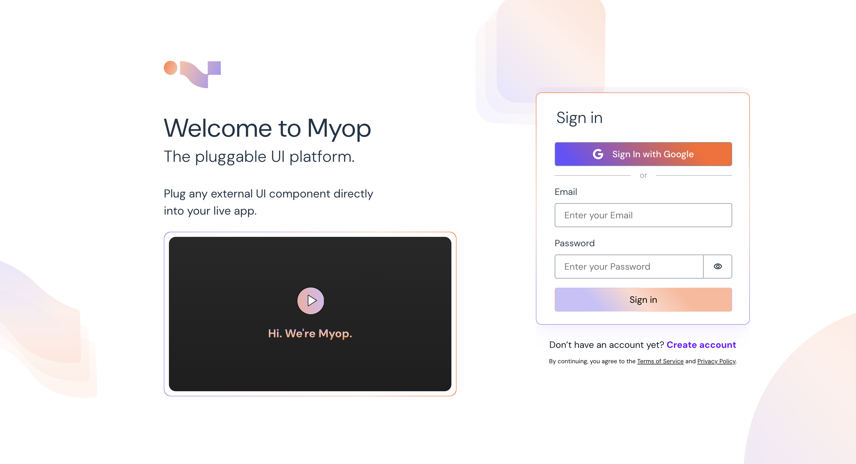 Open a Myop Account
