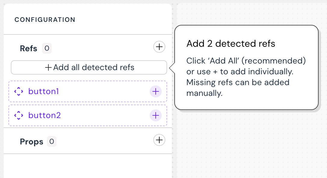 Add detected refs